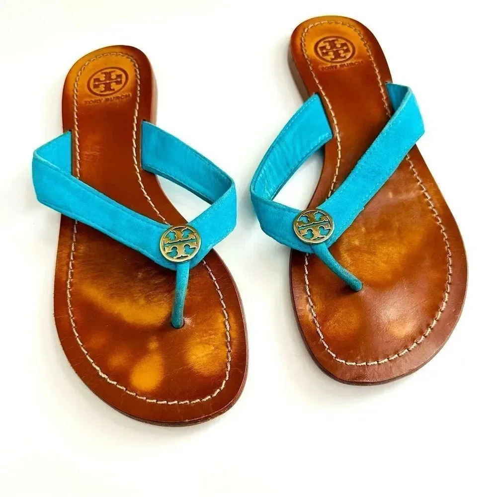 Tory Burch Teal Sandals